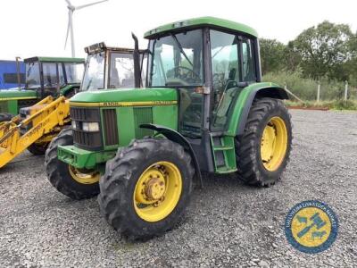 John Deere 6100 L330 WTN 1993 tractor, taxbook & key, diesel