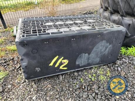 Plastic storage box on galvanised base