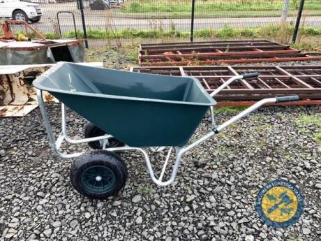 160L double wheeled wheelbarrow