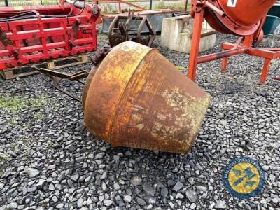 3 point linkage tipping cement mixer with shaft