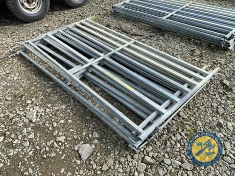 5 x box section heavy duty sheep hurdles