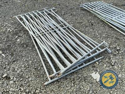 4 x railed sheep hurdles various lengths