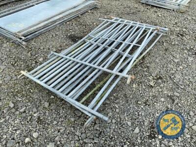 4 x railed sheep hurdles various lengths