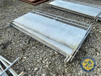 5x 6ft sheeted sheep hurdles