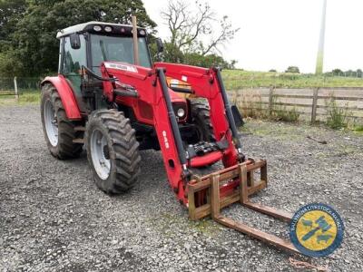 2007 Massey Ferguson 5455 Dyna4 with MF945 loader, 2007, TKZ1288, 7080hrs, taxbook & key, 1 owner from new, genuine tractor