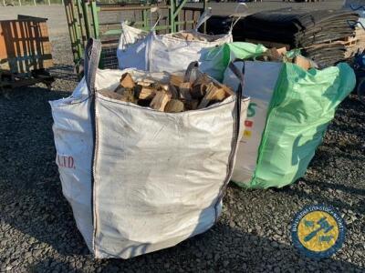 3 x tote bags of firewood