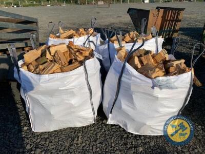 4 x tote bags of firewood