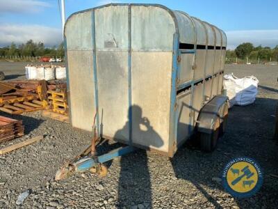 9'6"x5'6" Crooks cattle trailer with new wooden flooor and lights working