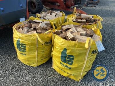 4 x tote bags of firewood