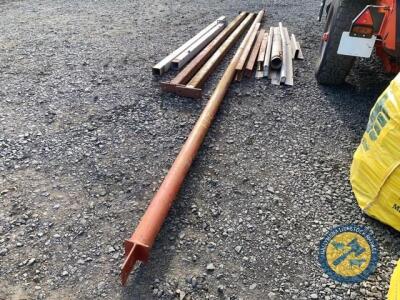 Selection of various lengths & sizes of steel