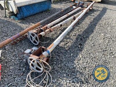 3 complete augers & 1 with no outer shell