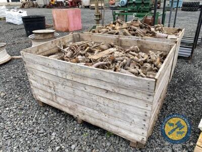 2x large boxes of firewood