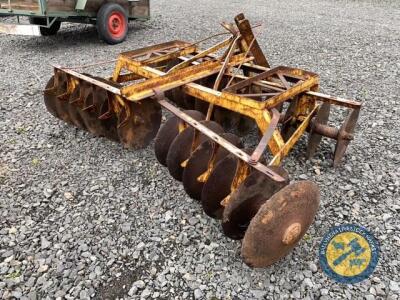 3 point linkage double disc harrow Bamford 8ft