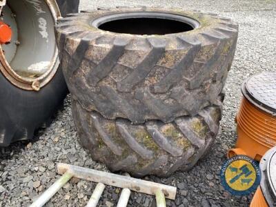 440-65-R24 front tractor tyres x2