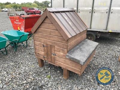 Small wooden hen house