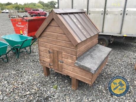 Small wooden hen house