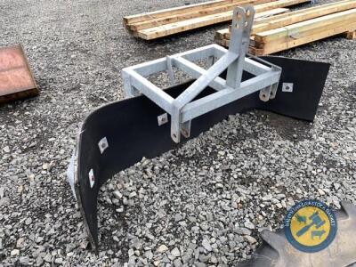 Galvanised yard scrapper 3 point linkage