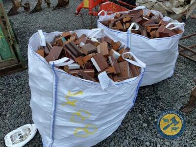 2x tote bags of mahogany firewood