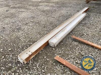 1x length approx 18ft 8x5 RSJ, 1x length approx 10ft 8x5 RSJ