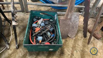 Box lot of gas tank fittings