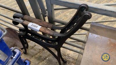 Garden seat ends