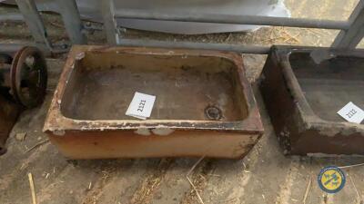 Brown sink or planter