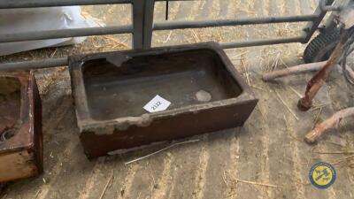 Brown sink or planter