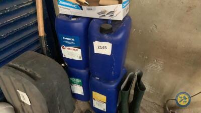 4 x blue 20L jars
