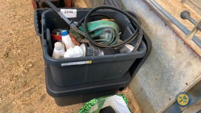 3 x boxes boat fittings & parts oil slings rope