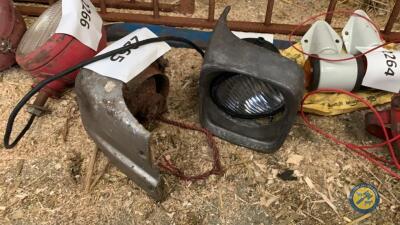 2 x Aluminium headlights for MF pair