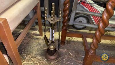 Companion set solid brass