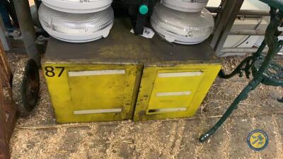 Steel tool cupboard