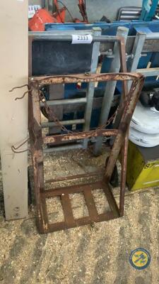 Gas bottle trolley