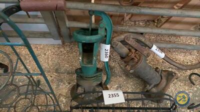 Green cast iron water pump