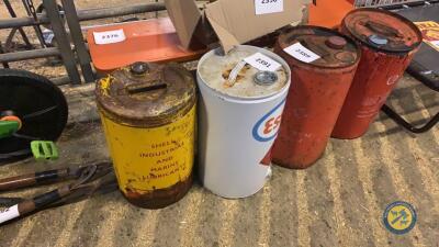 2 x shell cans