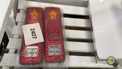 Pair of 12v large trailer lights LED