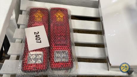 Pair of 12v large trailer lights LED