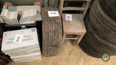 Rim with unused tyre