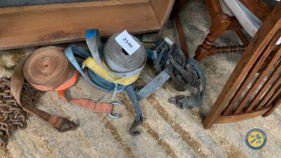 5 tightners & 6 ratchet straps