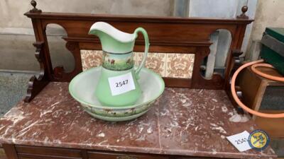 Old jug and bason hunting seen