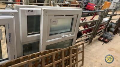 2ft wide PVC window 3'6" high
