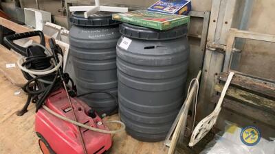 2x 40gln drums with lids