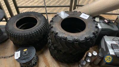 2x 25-10-12 & 2x 25-8-12 quad tyres