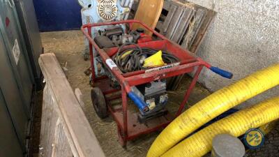 Yanmar 4kva generator and welder starts with a battery drill
