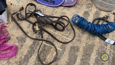 Cob leather bridle rains & bite