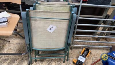 4x garden chairs