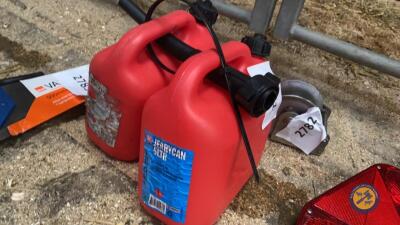 2x petrol cans