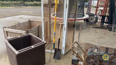 Draper hay fork & shovel