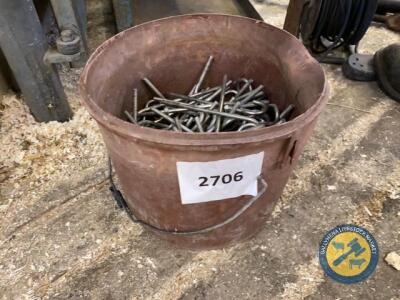 Bucket of hooks