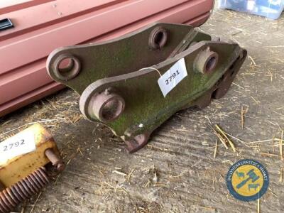Quick hitch for 5tn digger